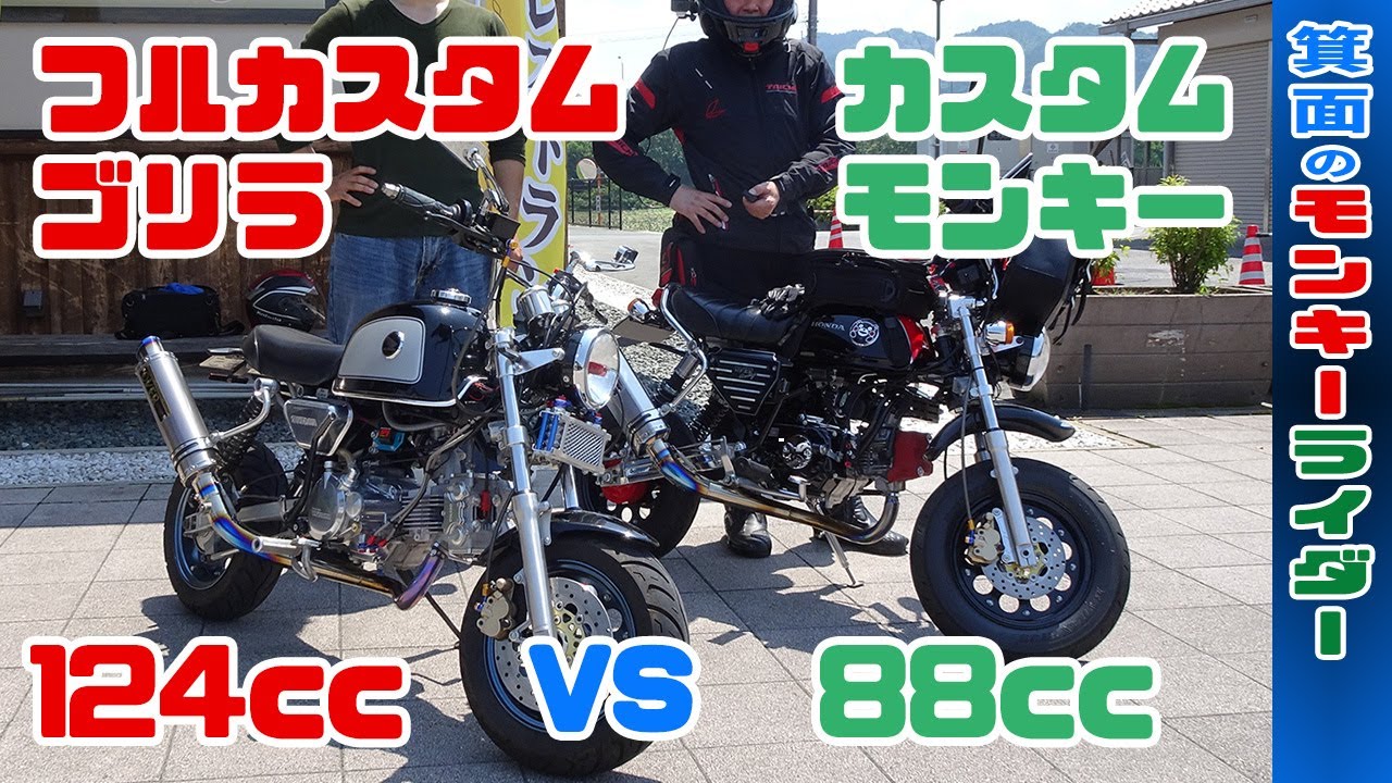 40] Fully Custom Gorilla vs. Custom Monkey [Desmodromic 124cc
