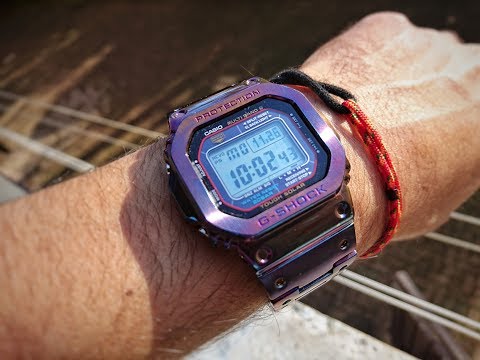 Cosmic Blue, my custom made Steel G-shock GW-M5610 - YouTube