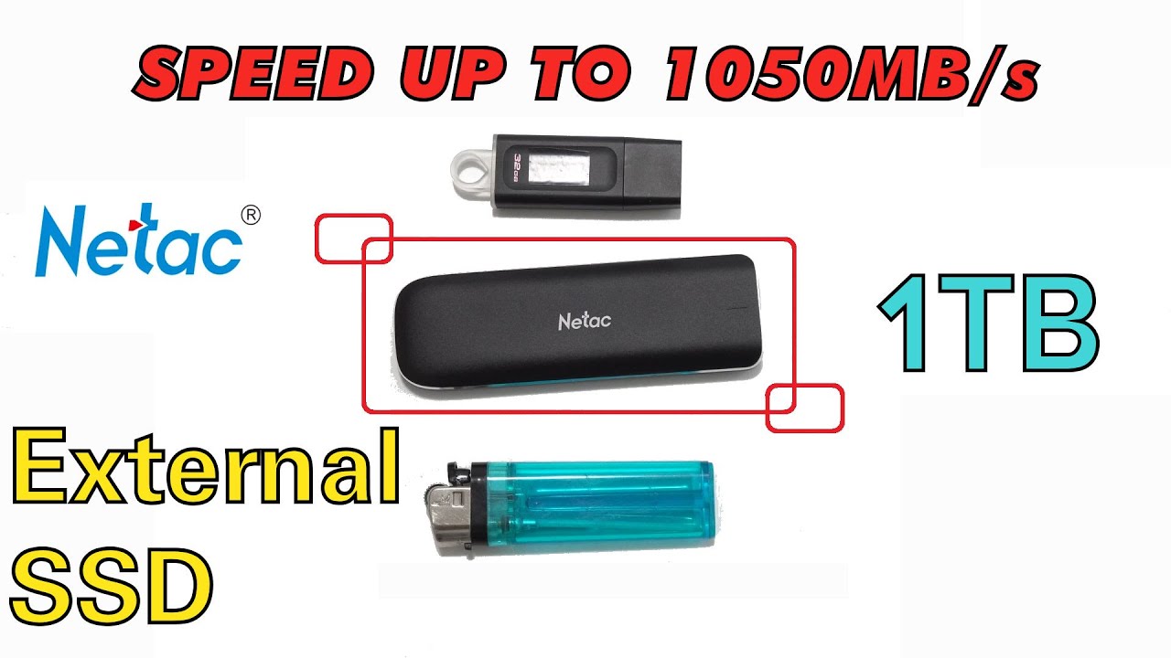 Netac ZX 1TB Portable External SSD 1050MB/s SUPER FAST - YouTube