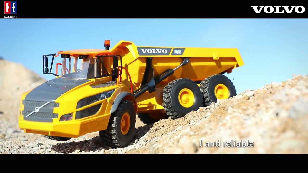 VOLVO A40G 無線リモコン ダンプトラック Amazon.com: DOUBLE E 1:20