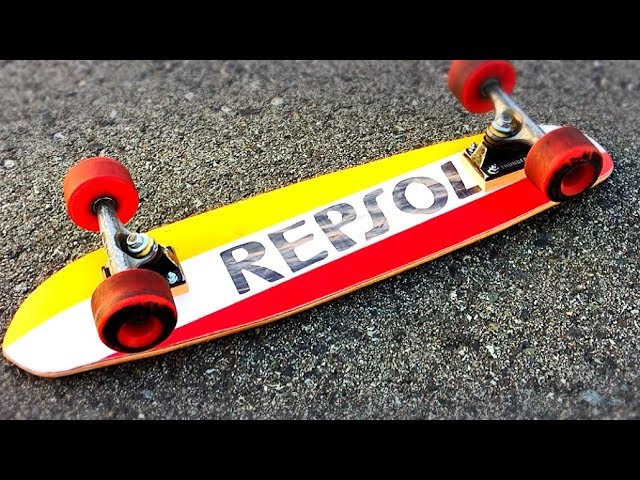 スケボー】使い古したデッキからクルーザーを作ろう！【レプソルカラー