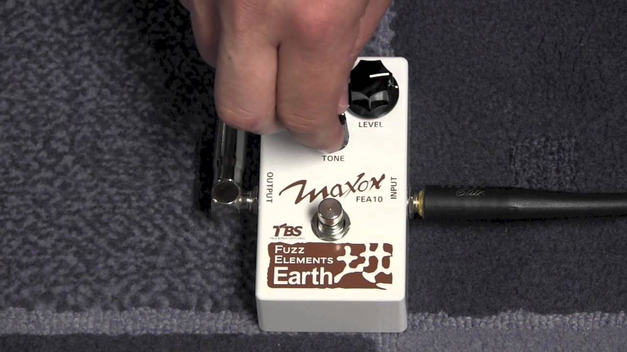 Maxon FEA10 Fuzz Elements Earth Effects Demo - YouTube