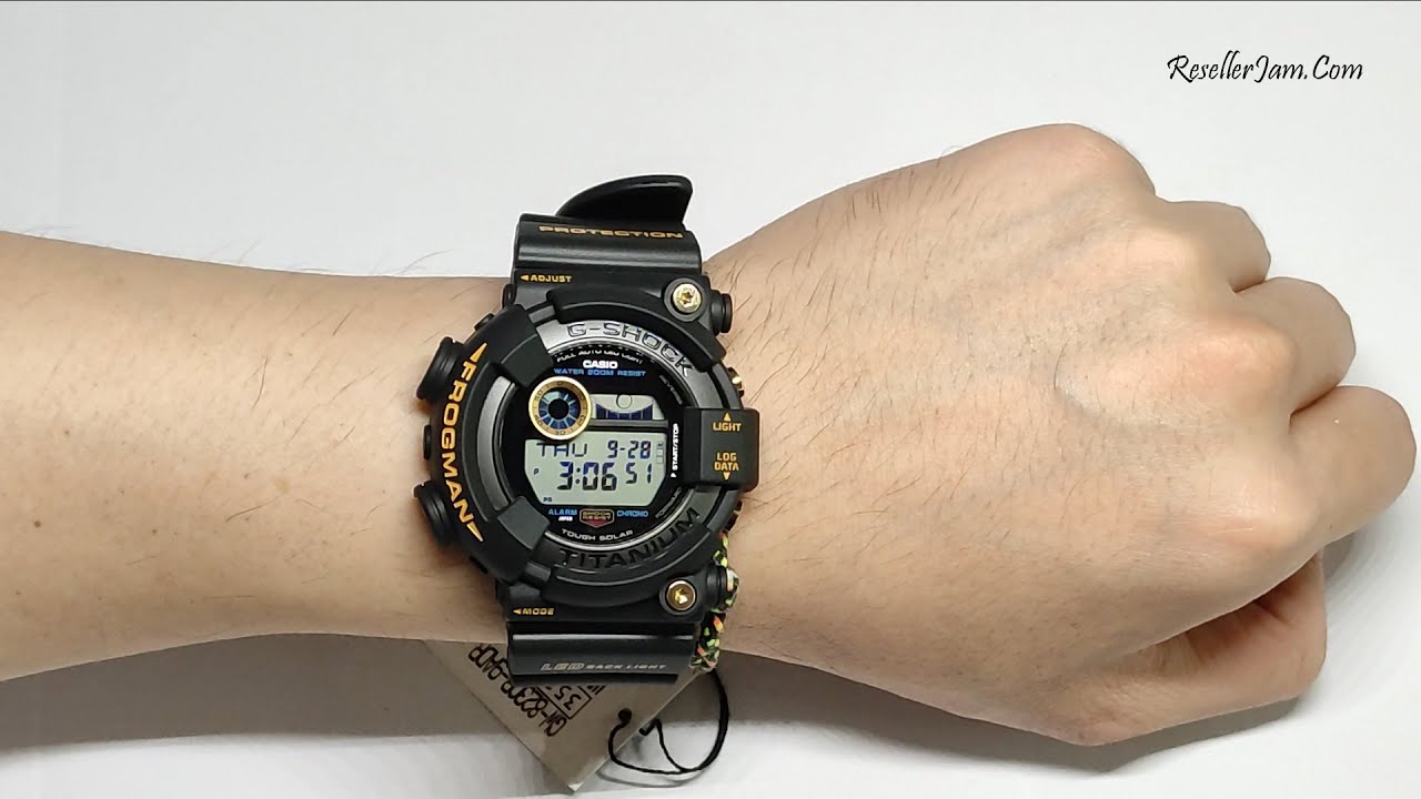Casio G-Shock GW-8230B-9A 30th Anniversary Titanium Frogman - YouTube