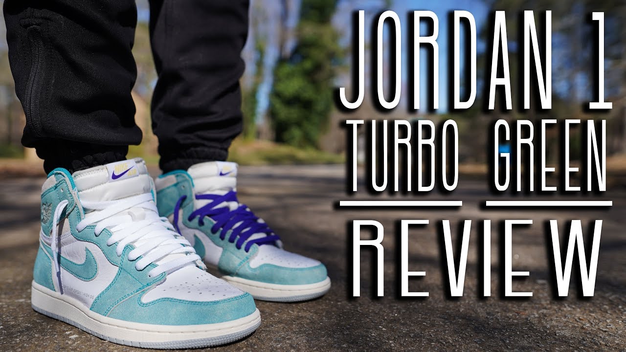 AIR JORDAN 1 TURBO GREEN REVIEW AND ON FOOT !!! - YouTube