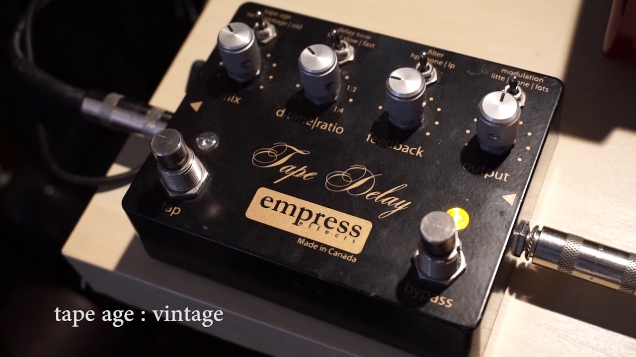 個人的No1ディレイペダル【empress Tape Delay】 - YouTube