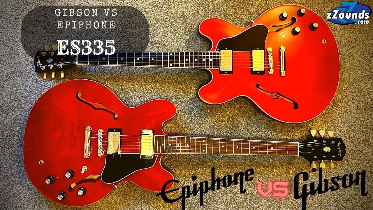 10942】EPIPHONE by Gibson DOT VS セミアコ Epiphone ES-335 vs