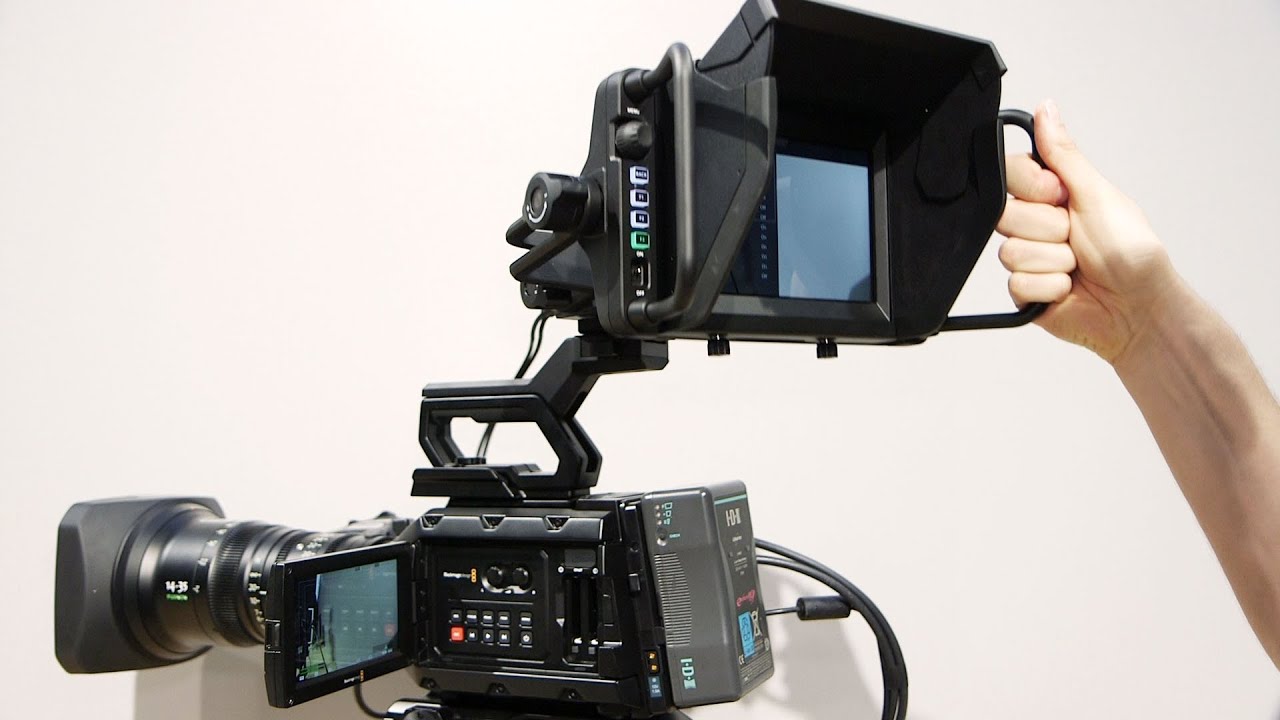 NAB2016: Blackmagic Studio Viewfinder for Ursa Mini - YouTube