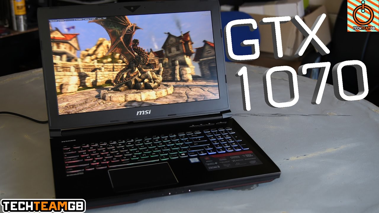 MSI GT62VR GTX 1070 4K Gaming Laptop Review - YouTube