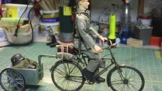 RC 1/6 scale WWII Action figures German Military Bicycle. - YouTube