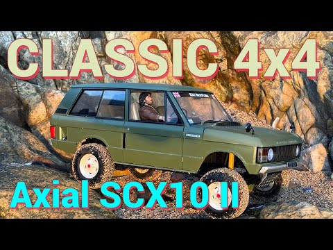 AXIAL SCX10 II Classic RANGE ROVER JS Scale Trailing on the Beach
