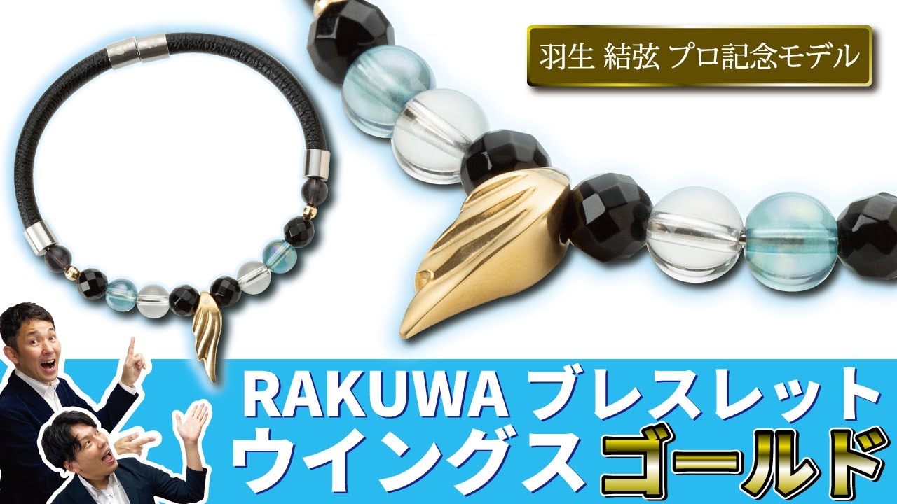 公式/最新】ファイテン「RAKUWAブレスレット ウイングス ゴールド