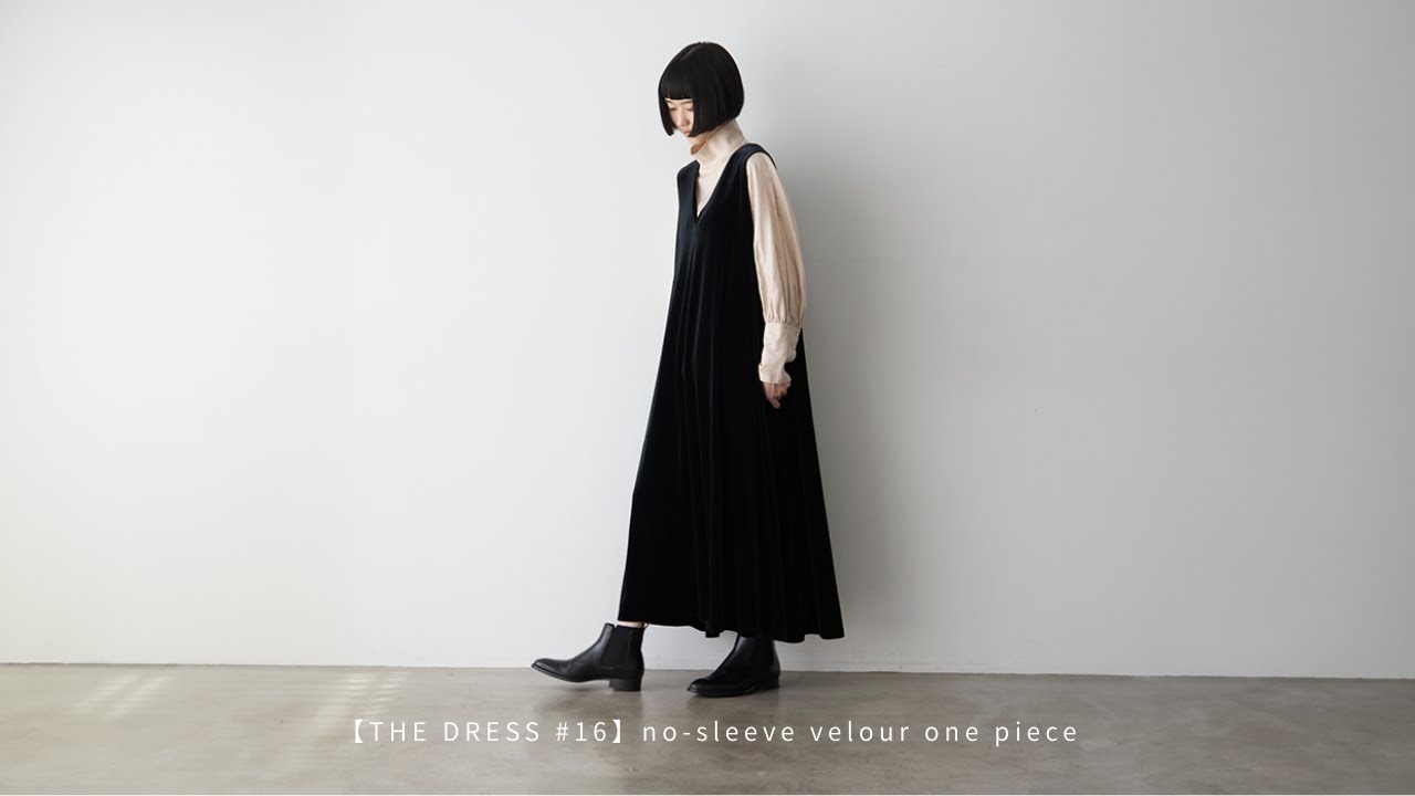 Velour is so comfortable! | [THE DRESS #16] No-sleeve velour one