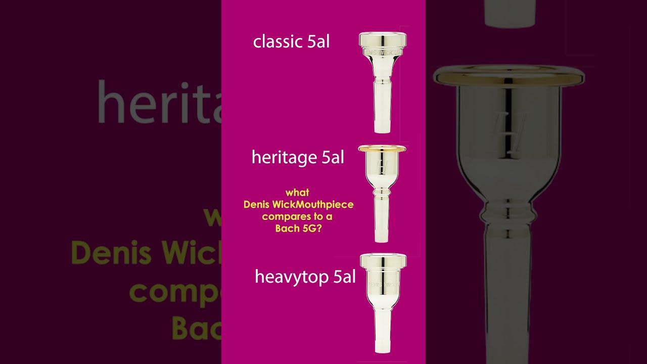 What Denis Wick Trombone mouthpiece compares to a Bach 5G? #shorts
