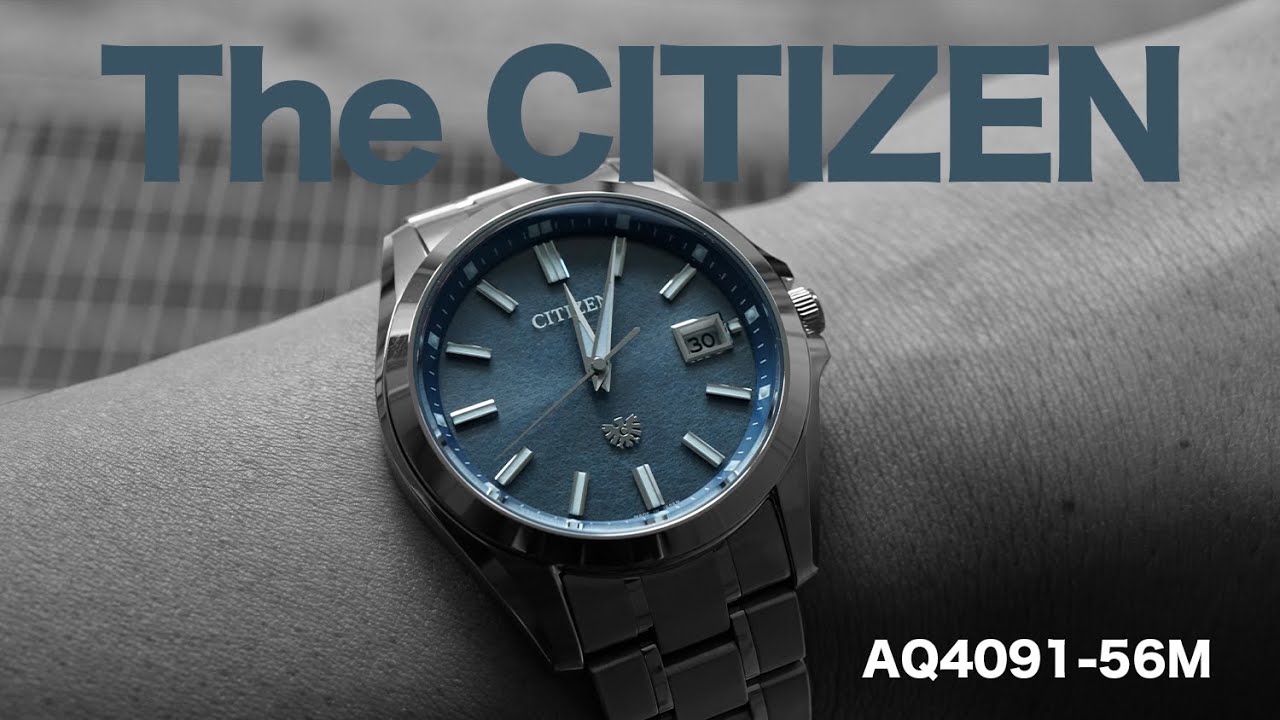 ザ・シチズン AQ4091-56M 【藍色文字盤 クオーツ式腕時計 年差5秒