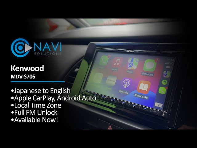 Kenwood MDV-S706 Japanese to English with Apple CarPlay and
