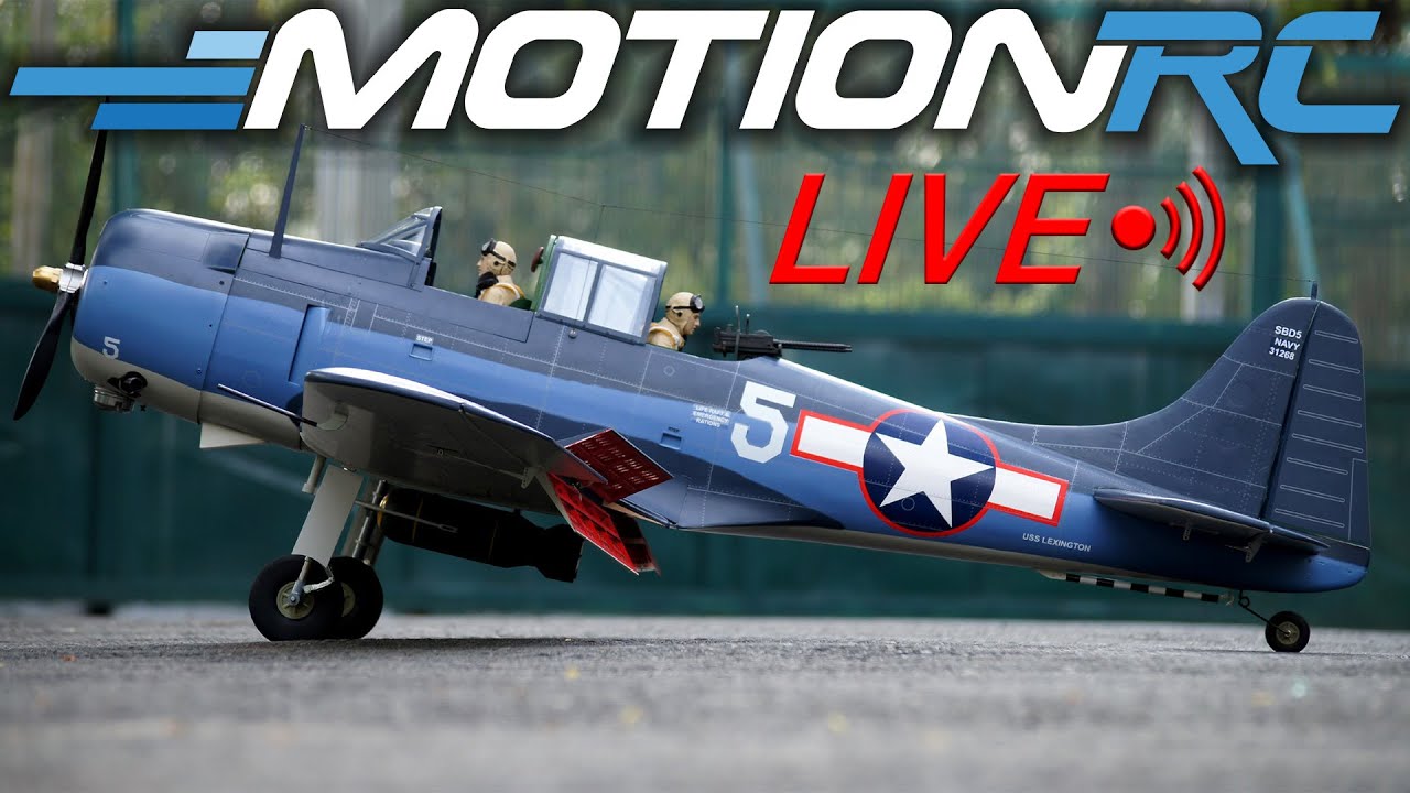 Live Unboxing Of The Nexa SBD-5 Dauntless | Motion RC LIVE - YouTube