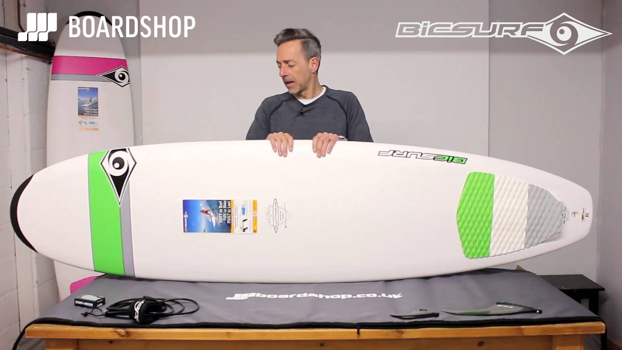 BIC DURA TEC Mini Nose Rider 7'6 Surfboard Review - YouTube