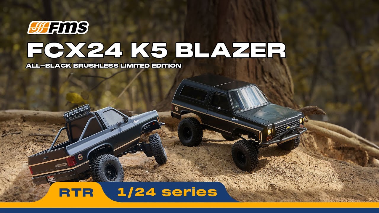 Introducing the FMS FCX24 K5 Blazer Brushless – All-Black Edition