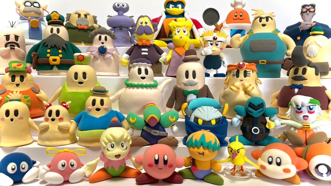 アニメ星のカービィ】1年かけて全メインキャラ作ってみた【粘土