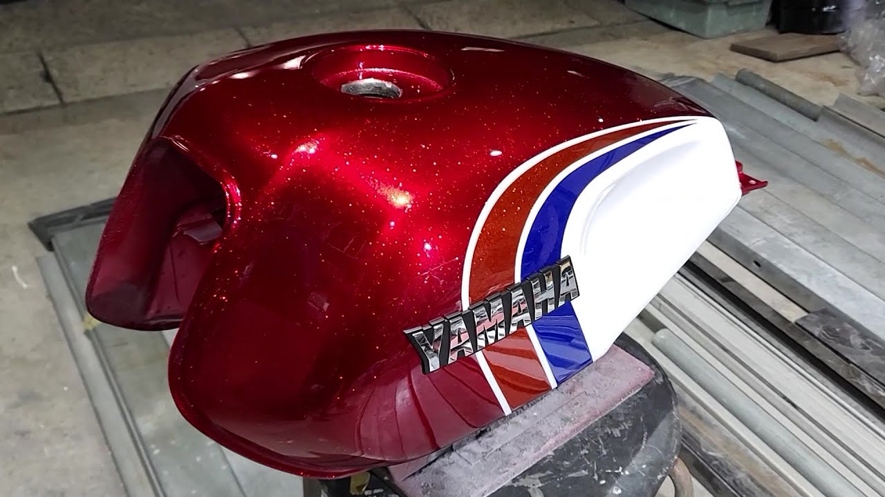 How to paint a motorcycle [YAMAHA XJR400 edition] - YouTube