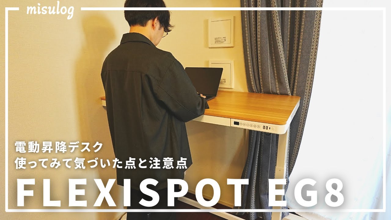 FLEXISPOT EG8】いまさら電動式昇降デスクを購入 使ってみて気づいた点