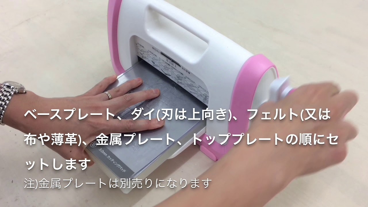 中型ダイカットマシン/メロディ プレートサイズA5 ダイヤル一つで簡単