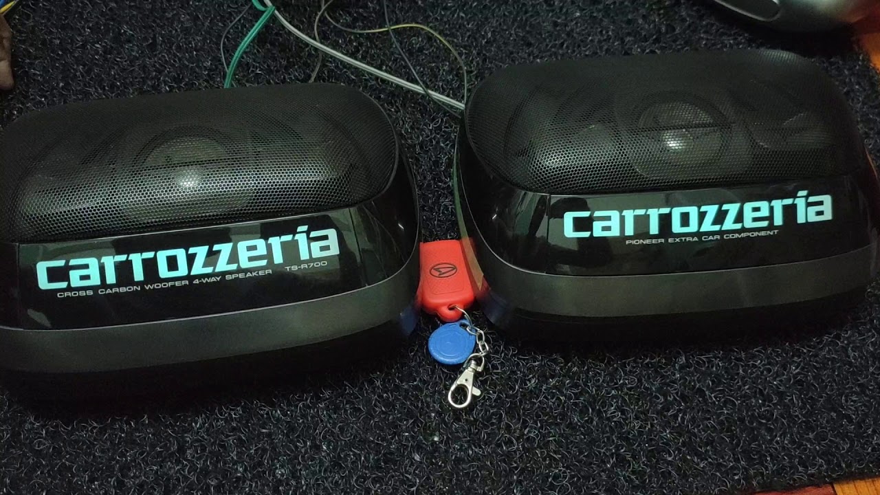 Carrozzeria speaker TS-R700 4way - YouTube