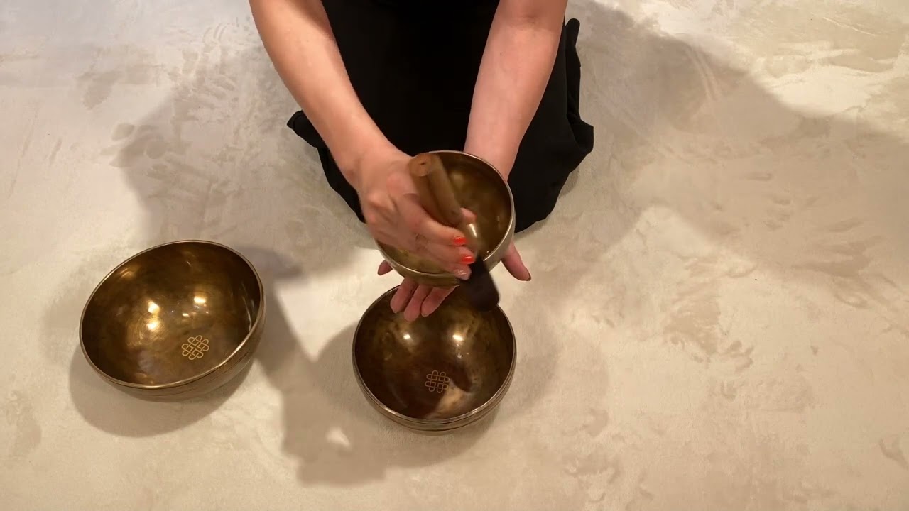 新・鍛造スペシャル・シンギングボウル3点セット（小・小中・中）『雨