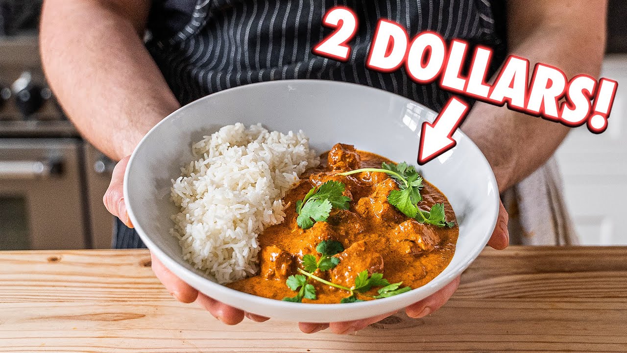 Best Cheap Butter Chicken Curry Recipe | Chef Joshua Weissman