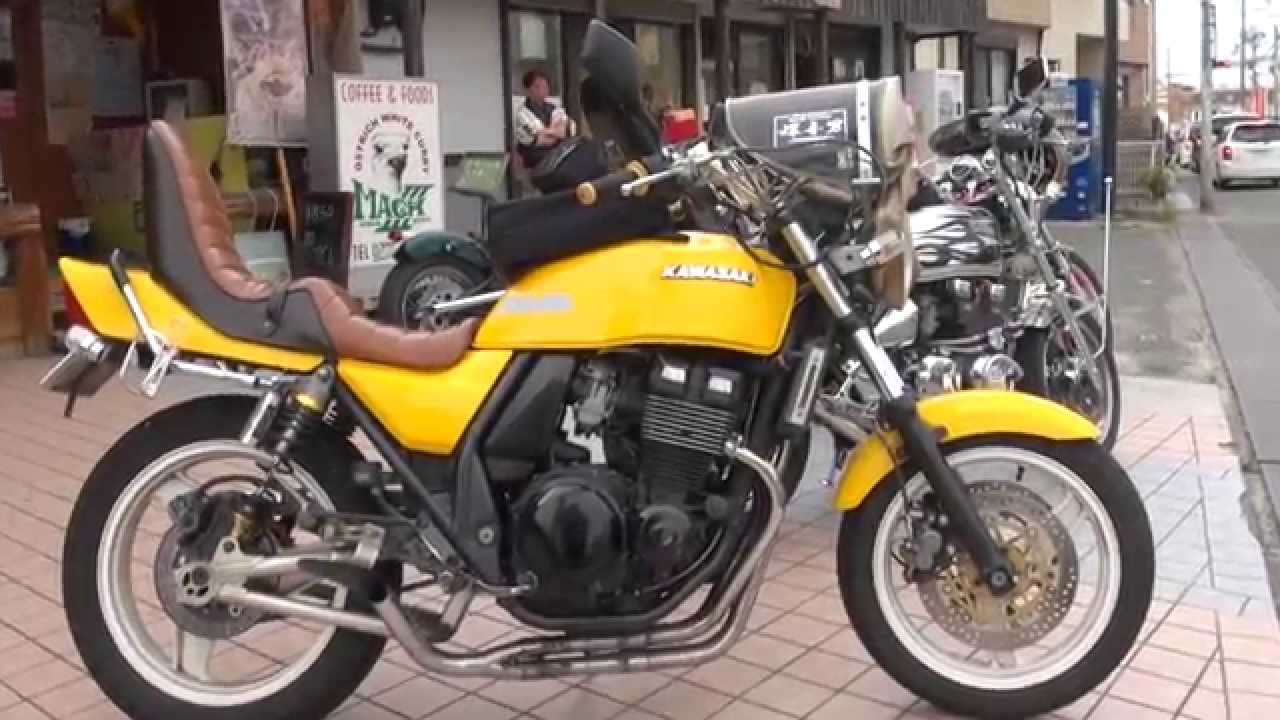 美男子軍団 三段シートのZRX400 スネーク管を聞け Kawasaki ZRX II