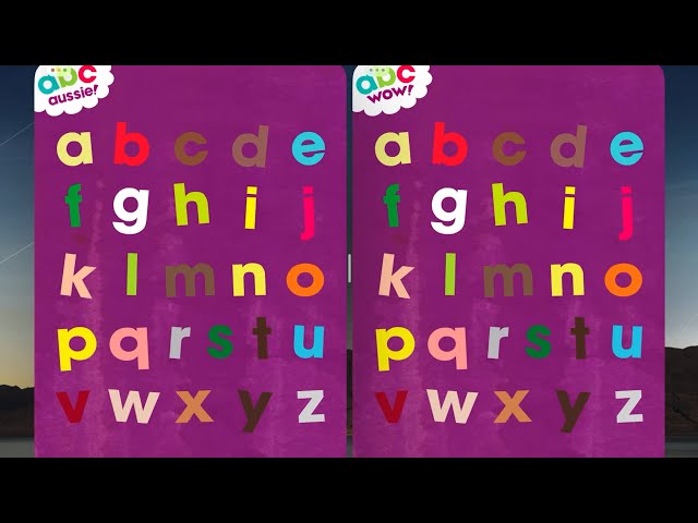 ABC Wow and ABC Aussie Combined (The Full Alphabet Side by Side