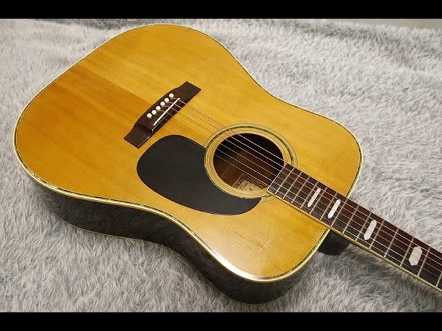 Vintage 1970's Kiso Suzuki W-200 High quality acoustic guitar Made