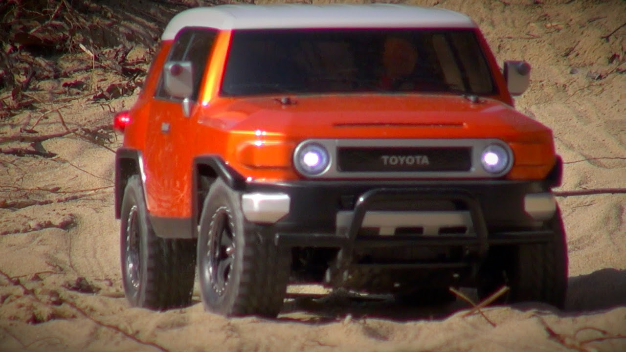 Tamiya CC-01 Toyota FJ Cruiser on a Sunny Day in Spring - YouTube