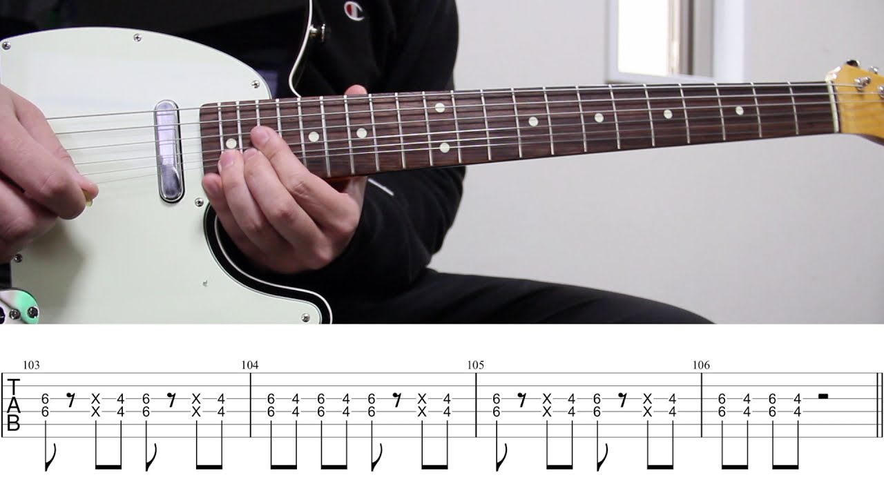 TAB譜】DENKOUSEKKA – ポルカドットスティングレイ｜ギター 弾いてみた