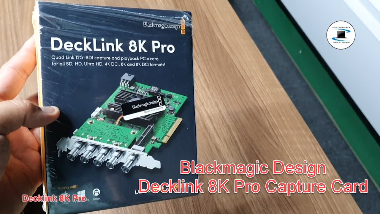 Blackmagic Design : Decklink 8K Pro Capture Card : Unboxing. - YouTube
