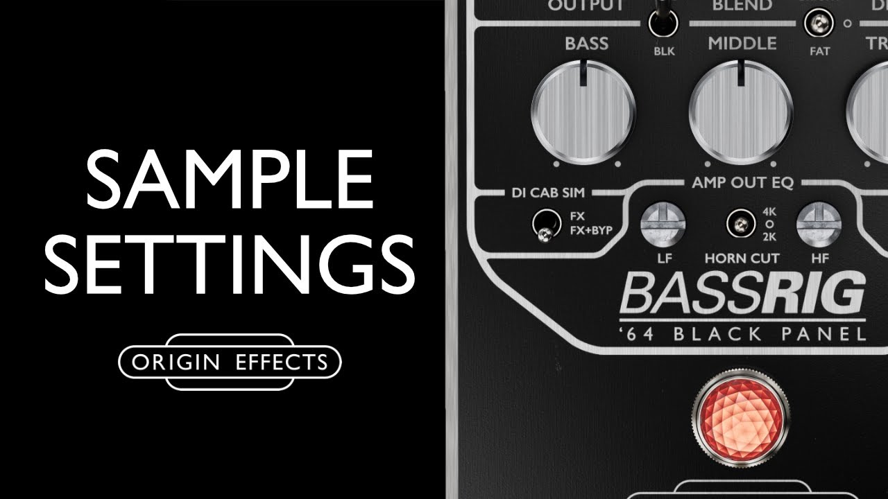 Origin Effects BassRig '64 Black Panel Bass Preamp Pedal | Sweetwater