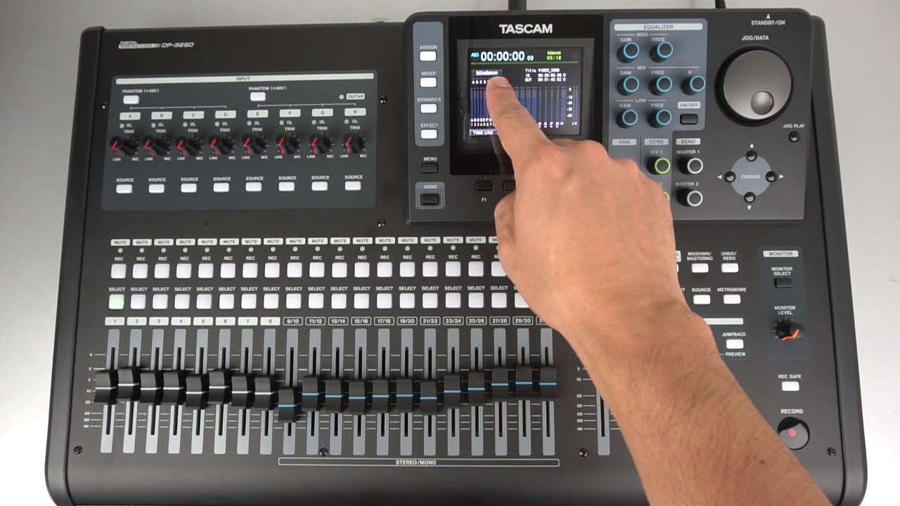 TASCAM DP-32SD & DP-24SD | Recording a Mixdown - YouTube