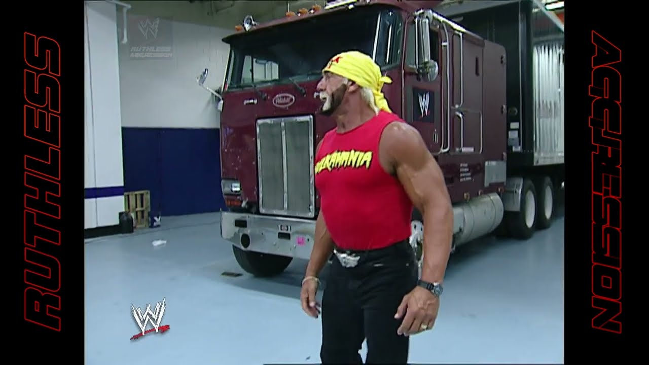 Hulk Hogan destroys Undertaker's motorcycle | WWE RAW (2002) - YouTube