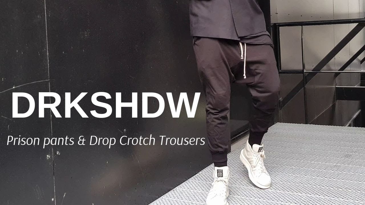 Rick Owens DRKSHDW: Prisoner Pants & Drop Crotch Trousers - YouTube