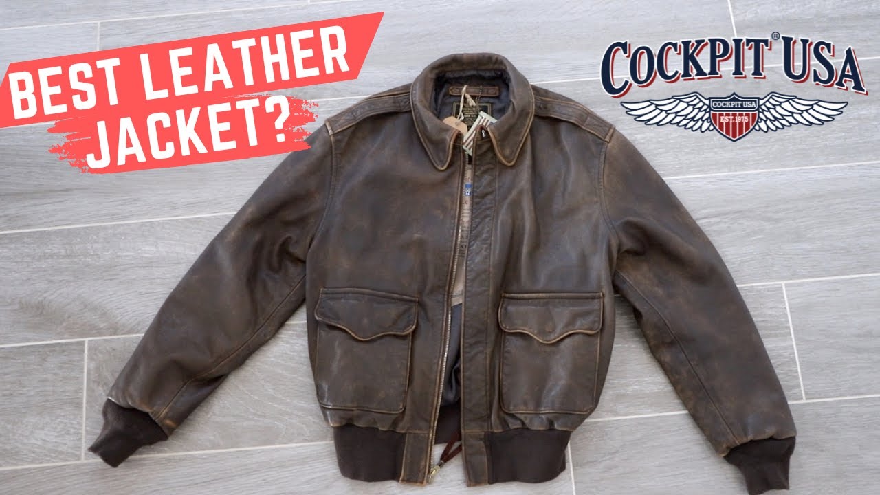 The Ultimate A2 Leather Flight Jacket | Cockpit USA - YouTube