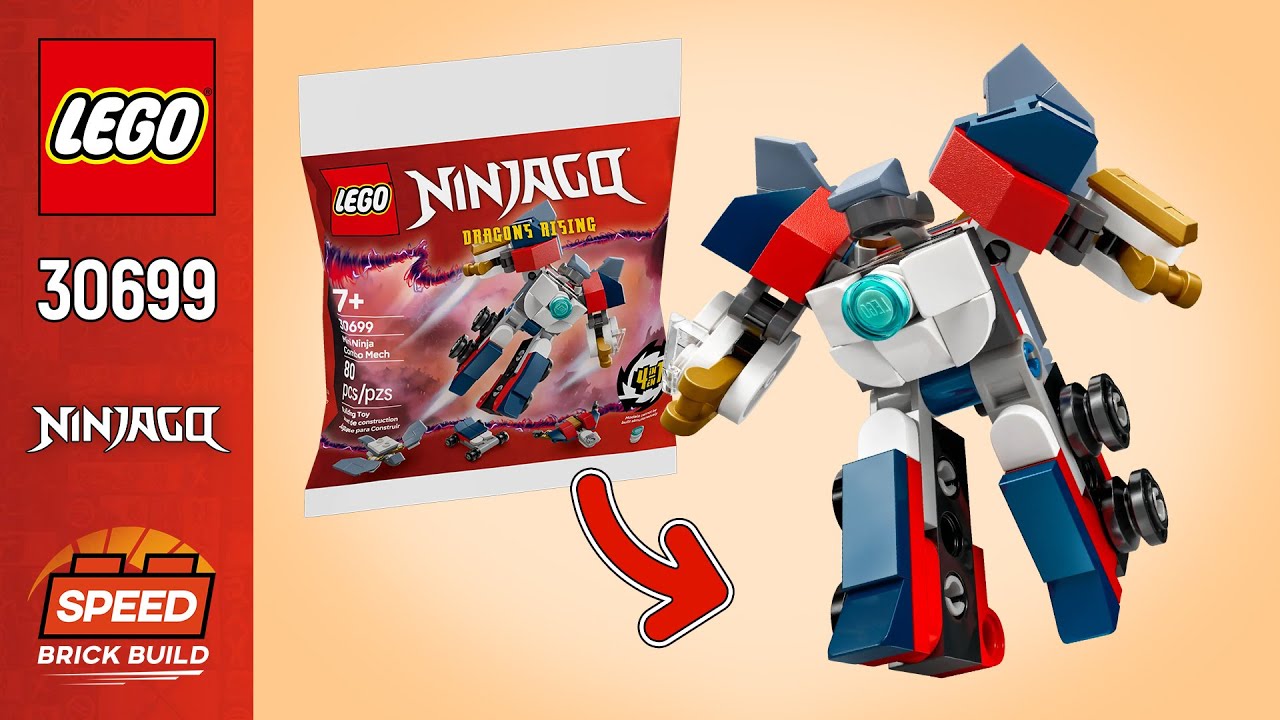 LEGO NINJAGO Mini Ninja Combo Mech (30699)[80 pcs] Step-by-Step