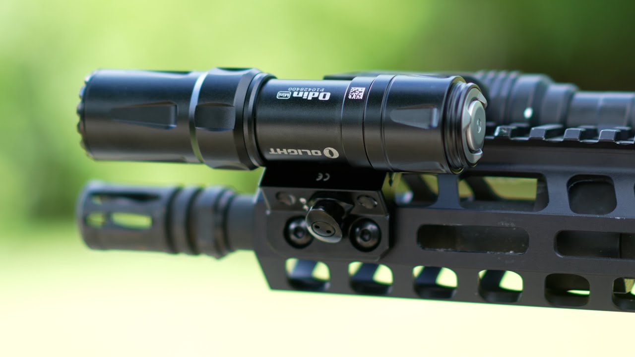 OLIGHT Odin Mini 1250 Lumens Weaponlight, Removable Slide Rail