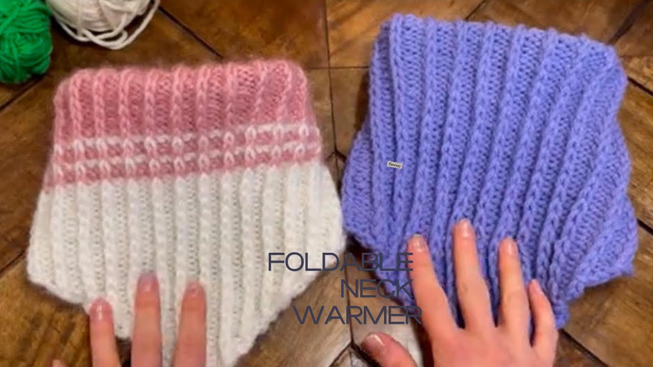 Short Version)Quick & Easy Tutorial: How to Knit a Foldable Neck