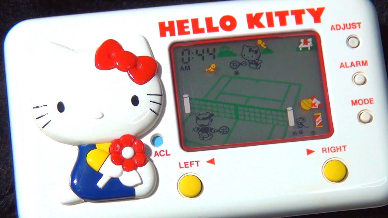 レトロ 電子ゲーム】トミー ハローキティ テニススクール 80年 昭和
