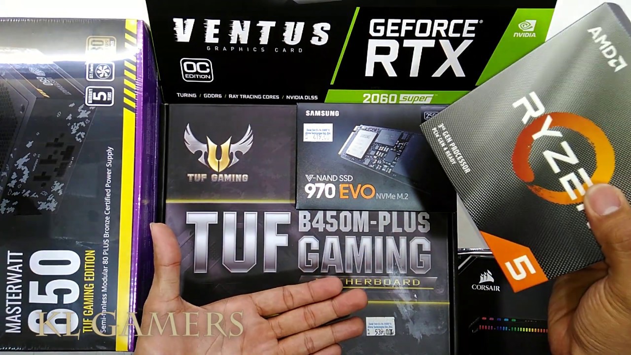 AMD Ryzen 5 3600 ASUS TUF B450M-PLUS GAMING SAMSUNG 970 EVO