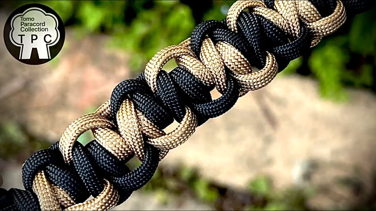 HALF HITCH &COBRA KNOT PARACORD BRACELET HOWTO MAKE！ひと結びと平