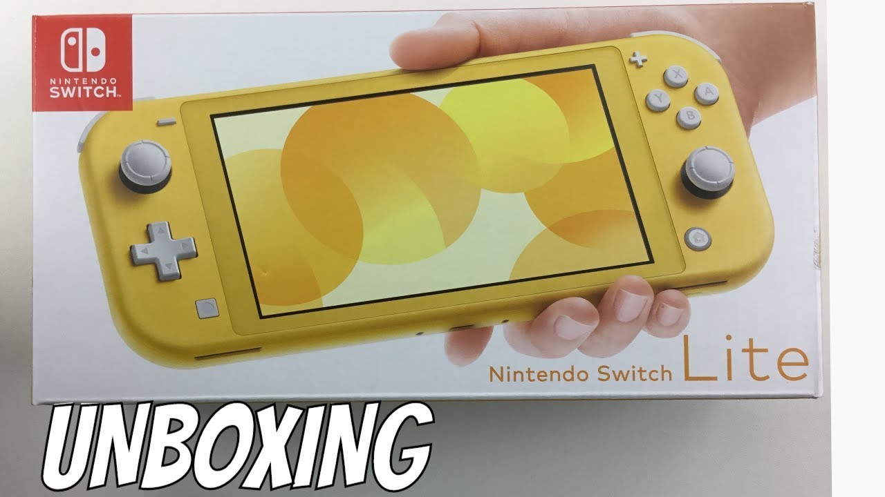 YELLOW NINTENDO SWITCH LITE UNBOXING - YouTube