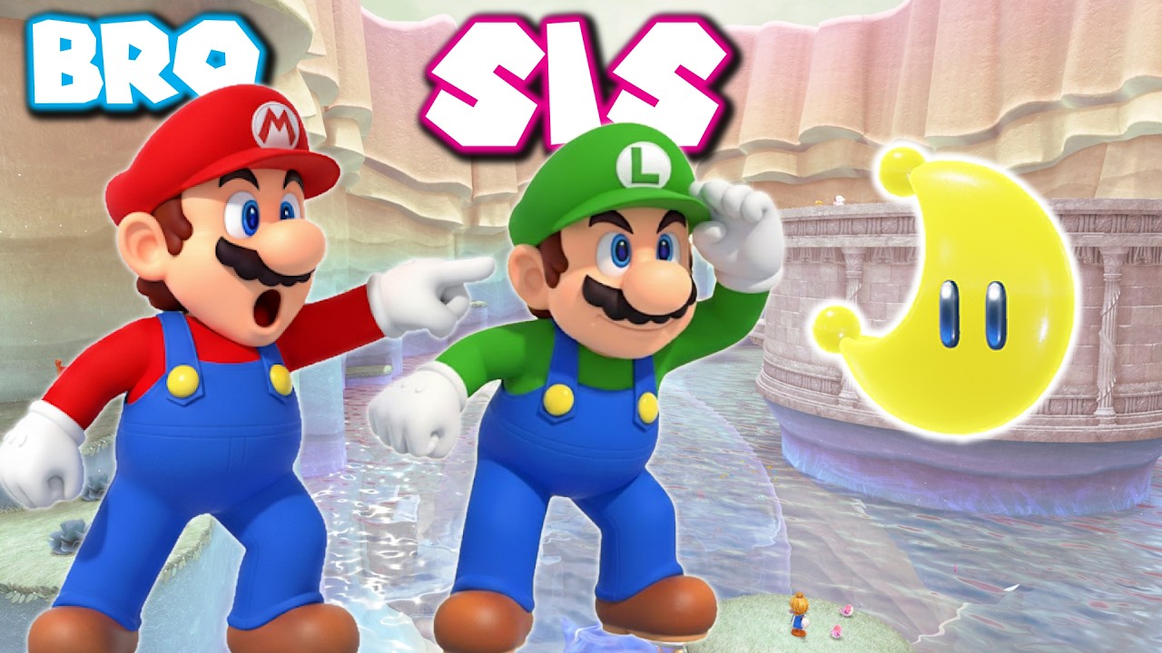 Mario Odyssey - SECRET Power Moons Challenge!! - YouTube