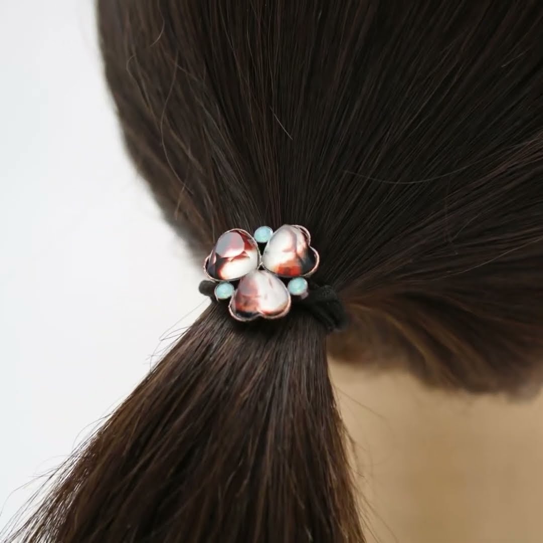 Gorgeous Hair Elastic Calico Cat Flower Brown (mh-ph-16m) - YouTube