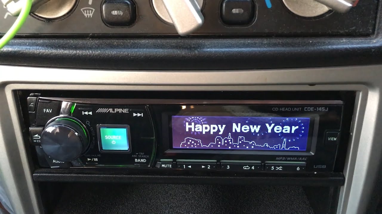 ALPINE CDE-145J 2016 Happy New Year - YouTube